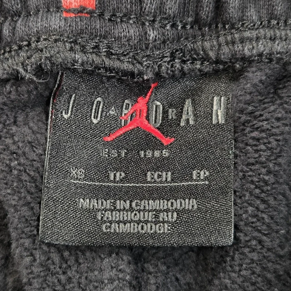 Jordan Sweatpants Mens XS Black Basketball Player Fleece Joggers DH3519-010